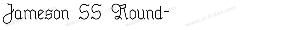 Jameson SS Round字体转换